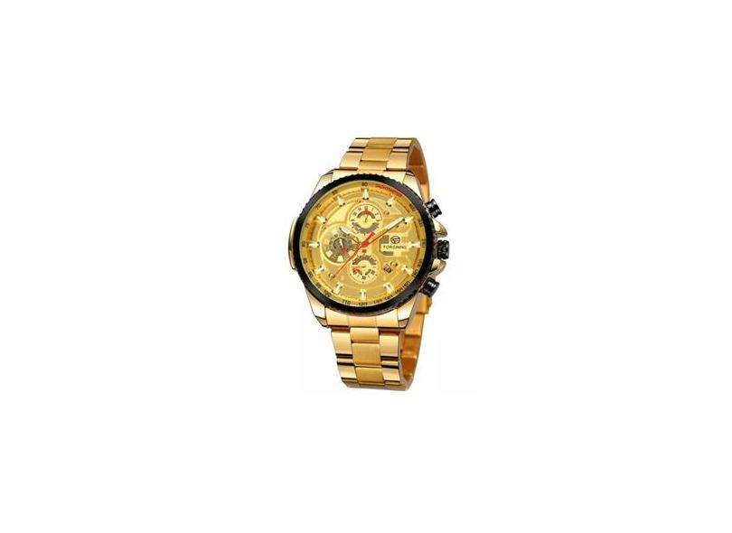 Forsining Orologio Meccanico Automatico Uomo Scheletro Con Cinturino In Pelle – Modello FSG8121M3B1 – Vetro Minerale, Movimento A Carica Automatica - 2