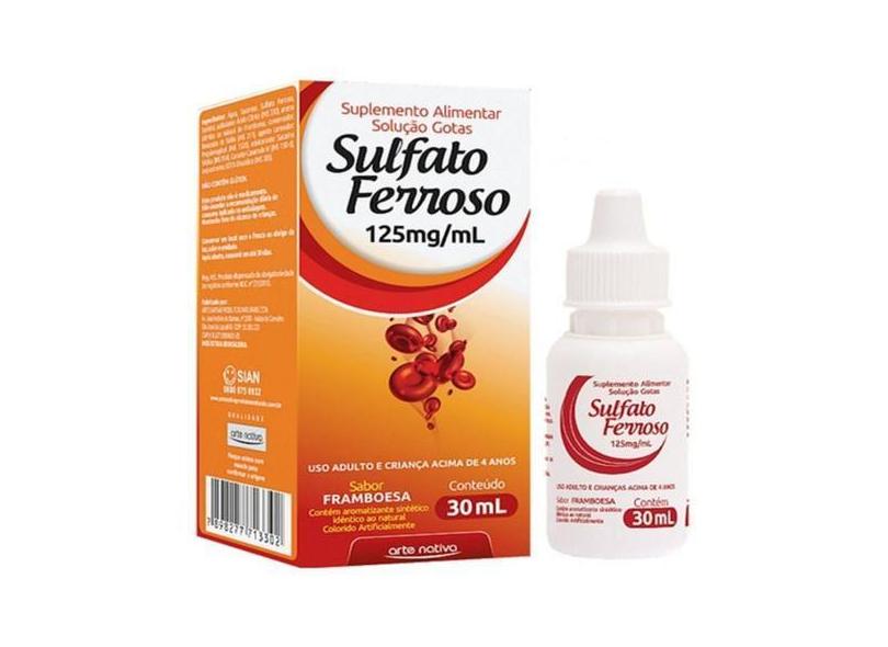 Sulfato Ferroso Liquido 125Mg/30ml Suplemento - Arte Native - Arte Nat