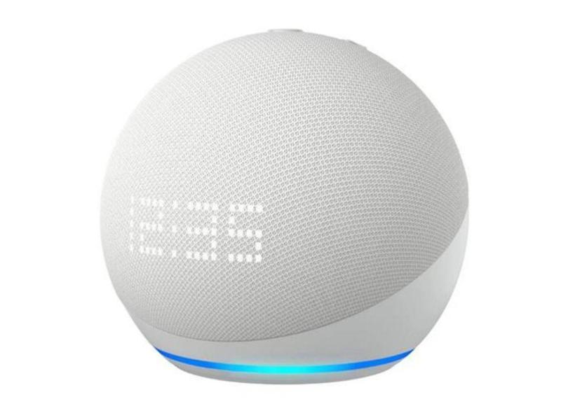Echo Dot 5 Geração Relógio E Alexa Smart Speaker Branca