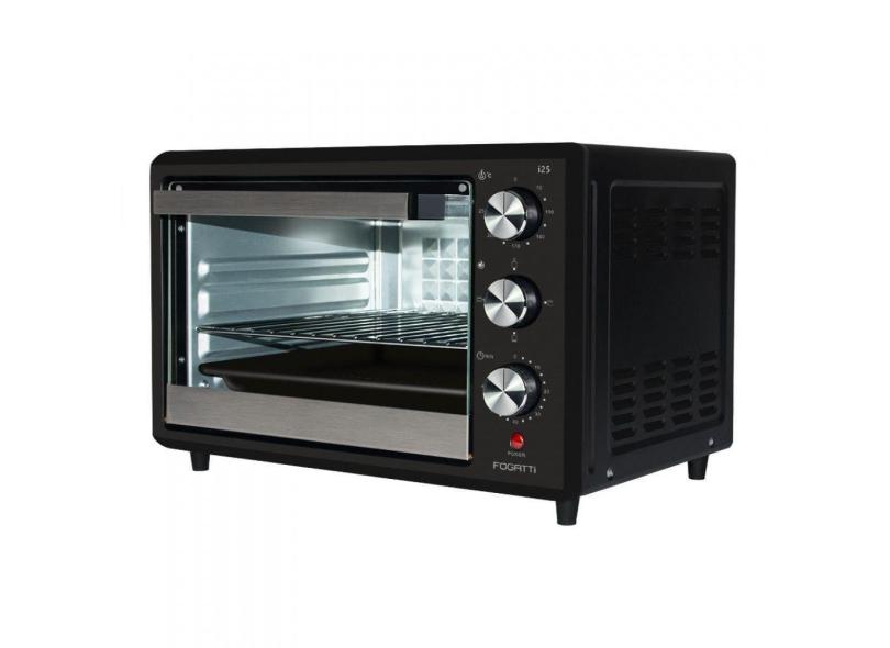Forno Elétrico de Bancada 25 Litros Fogatti Black i25