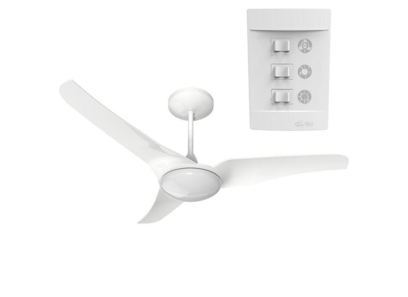 Ventilador De Teto Aliseu Slim Branco Com Controle De Parede