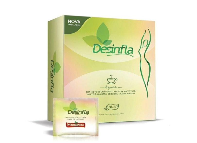 Cha Desinfla Mandiervas 60 Saches 90 Gramas