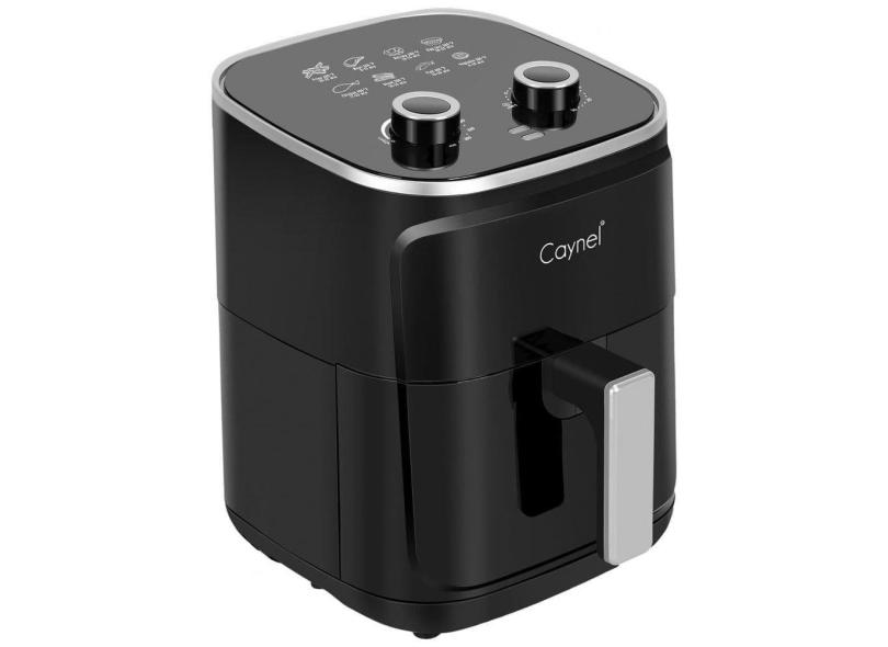 Air Fryer 5 Litros com 8 Predefinições e Temporizador, 1400W 110V, CAYNEL, Preta