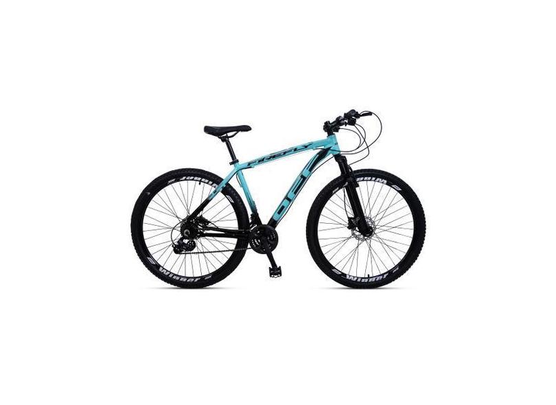 Bicicleta mountain bike aro 29 off firefly 24 marchas azul preto tam.1