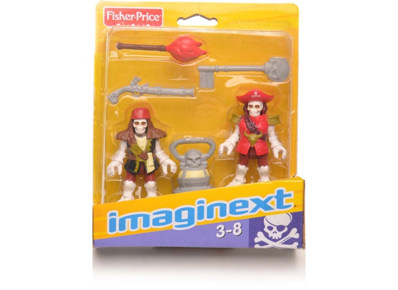 Boneco Imaginext Aventura Pirata Esqueletos - Mattel
