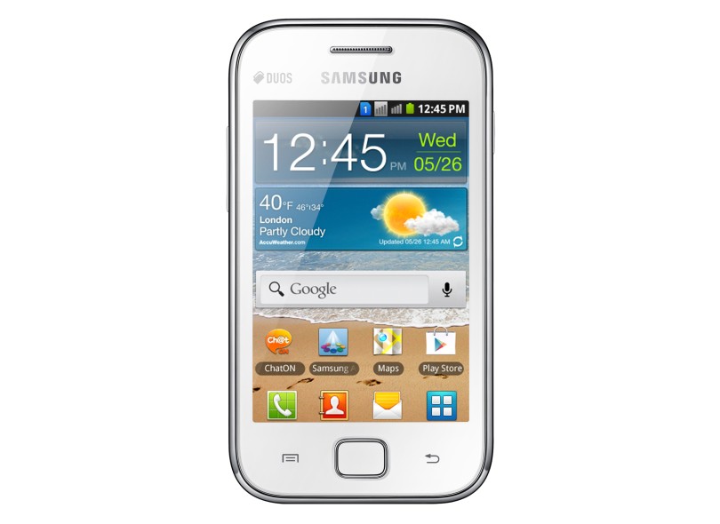Smartphone Samsung Galaxy Ace Duos S6802 Câmera 5,0 MP 2 Chips 3GB Android 2.3 (Gingerbread) 3G Wi-Fi