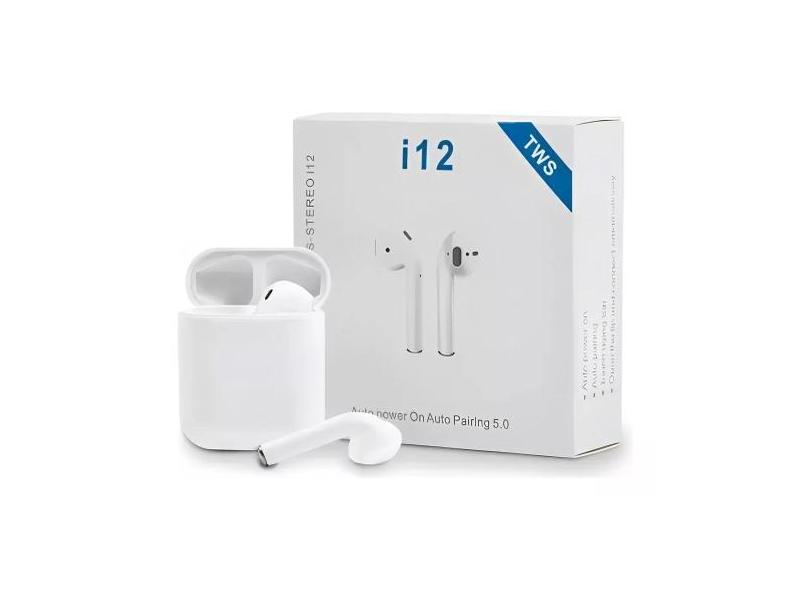 Fone I12 Tws Bluetooth 5.3 Para Android E Ios