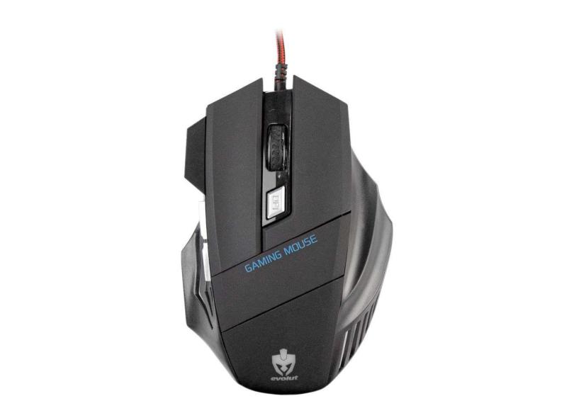 Mouse Gamer Evolut Predator 1600 Dpi 6 Botoes Iluminação Led