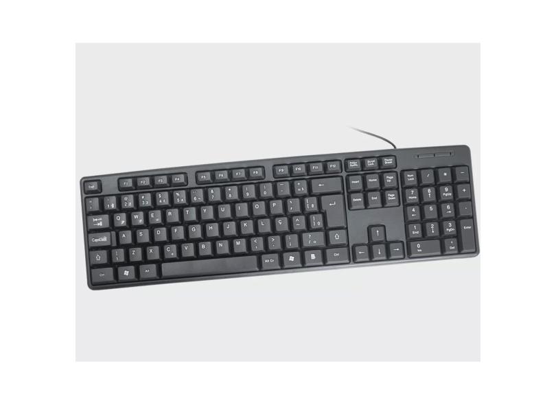 Teclado Kb-3728u Preto Abnt2