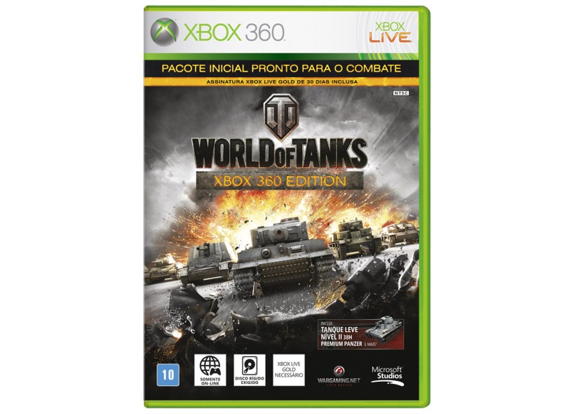 Jogo World of Tanks Xbox 360 Microsoft