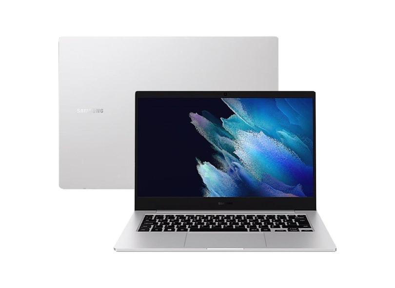 Notebook Samsung Book Go K06 | Tela de 14.0&quot;, Qualcomm Snapdragon 7C, 128GB, 4GB RAM, Windows 11, Prata