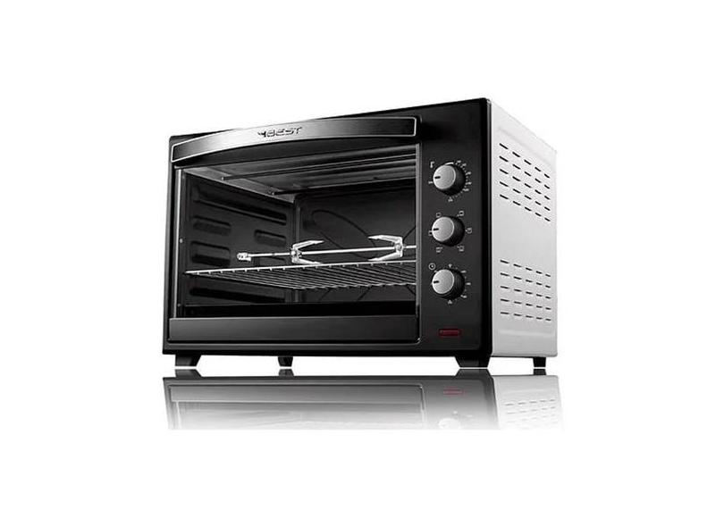 Forno Assador Elétrico De Bancada Com Espeto Giratório 48l Forno plus 48L
