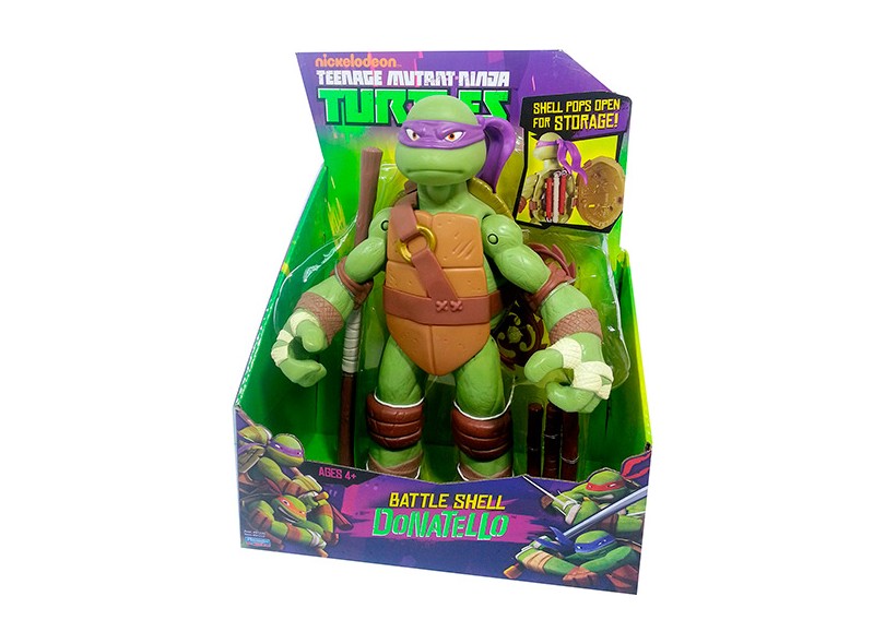 Boneco Donatello Tartarugas Ninja Battle Shell - Multikids