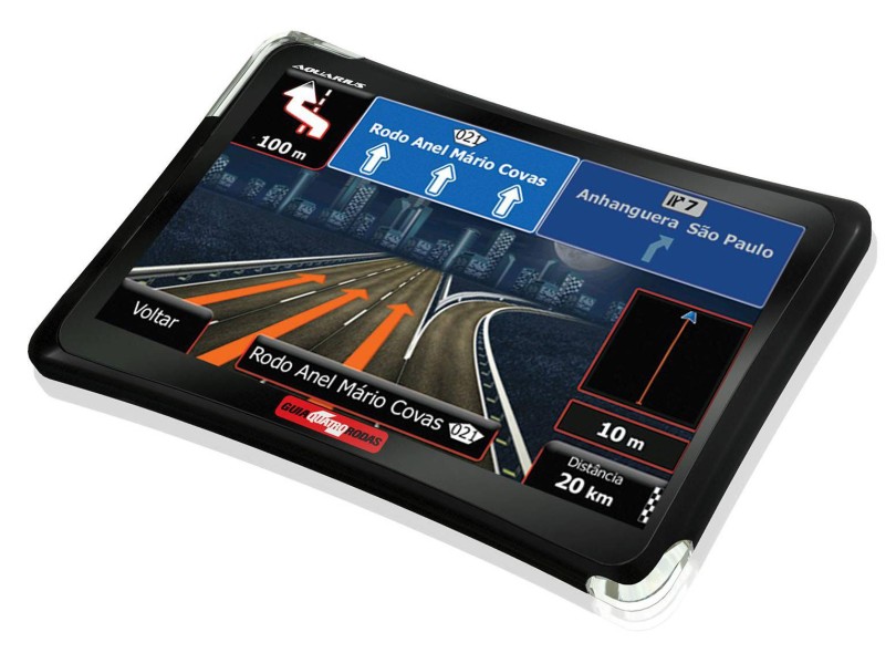 GPS Automotivo Aquarius Guia Quatro Rodas MTC4761 7 "