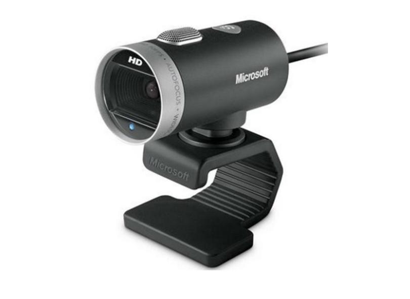 Webcam 1.0Mp Microsoft Lifecam Cinema Hd 720P Tira Fotos