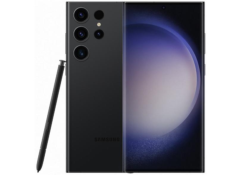 Smartphone Samsung Galaxy S23 Ultra 5G 512GB 12GB RAM Tela 6.8 Câmera  Quádrupla e Frontal de 12MP Preto SE