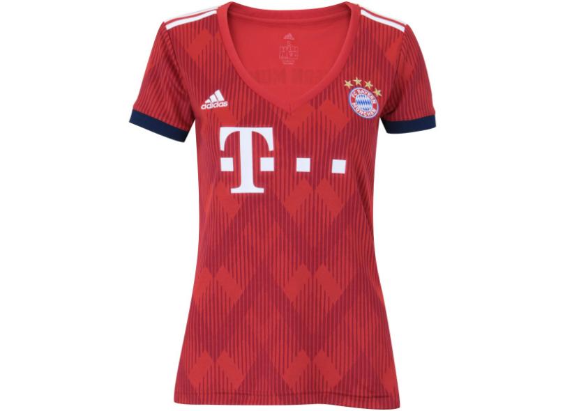 Camisa Torcedor Feminina Bayern de Munique I 2018/19 Adidas