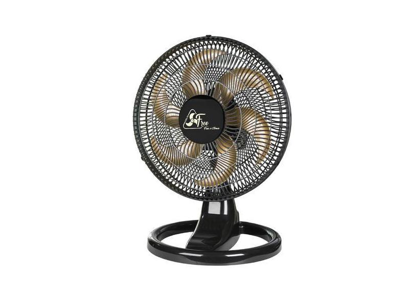 Ventilador De Mesa Parede Preto Bivolt Delta Free 40cm Venti-Delta