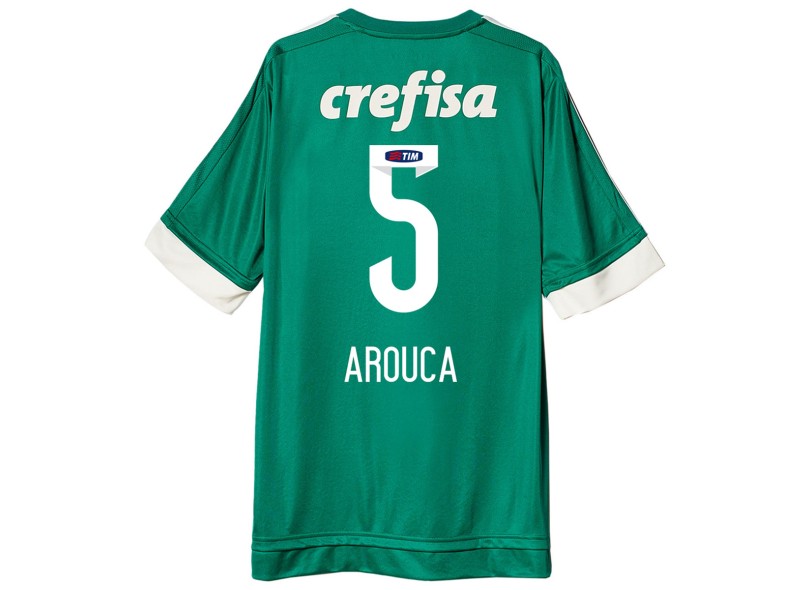 Camisa Torcedor Palmeiras I 2015 com Número Adidas