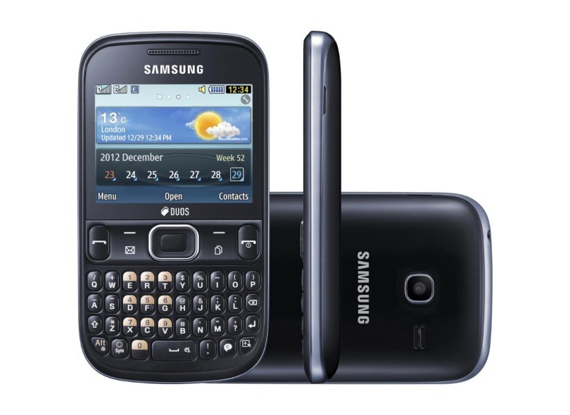 Celular Samsung Ch@t 333 Duos GT-S3332 Câmera 2,0 MP 2 Chips