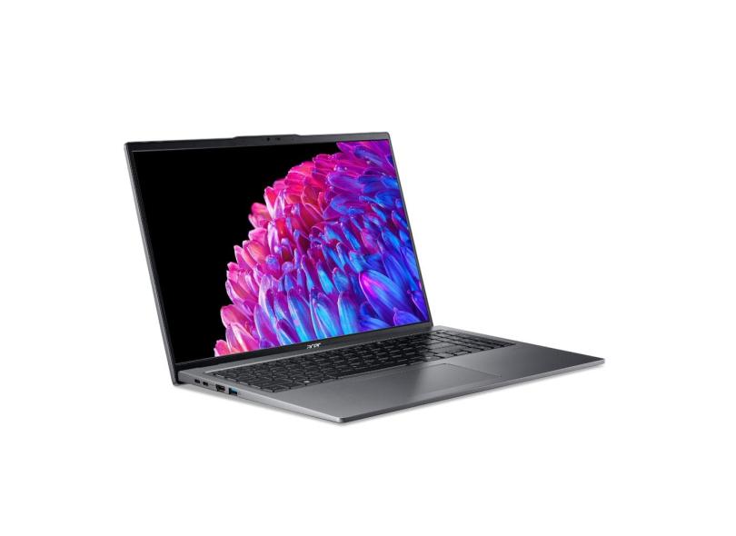 Notebook Acer Swift GO Intel Core Ultra 7 155H 16" 16GB SSD 512GB Windows 11 SFG16-72T-78ZP