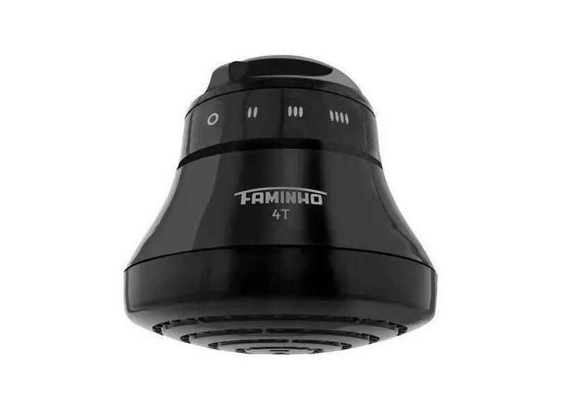 Chuveiro Elétrico Ducha Fame Preto C/ Cano 4t 5400w 110v