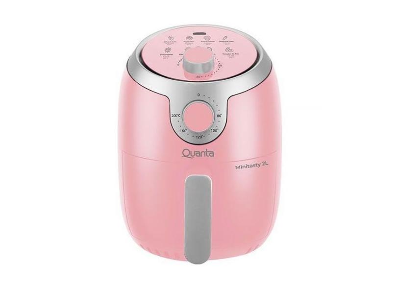 Fritadeira Eletrica Quanta Pink Palette Minitasty QTAF230 1.000 Watts 