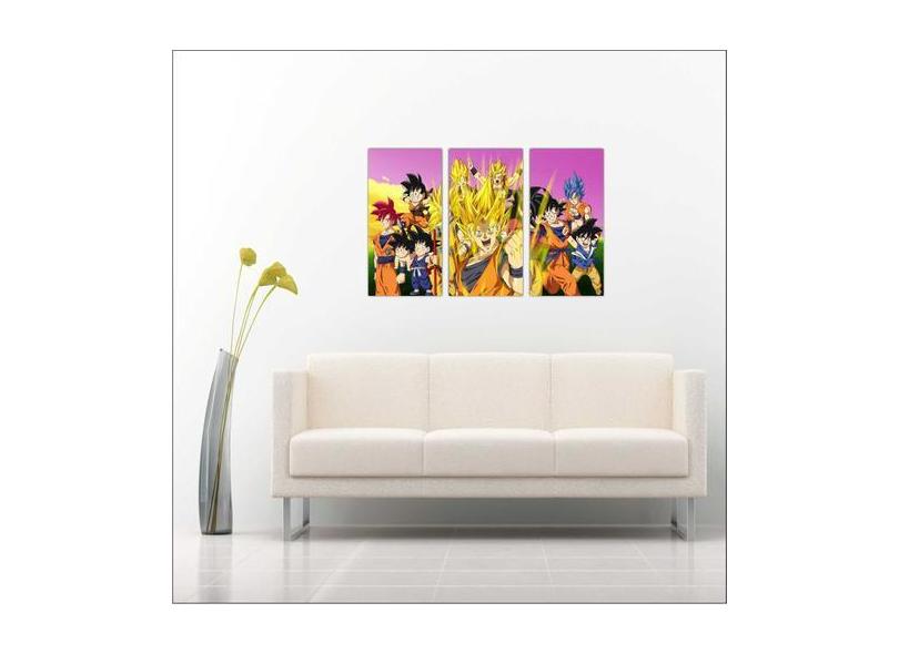 Quadro Decorativo Dragon Ball Goku Anime Desenho Com Moldura - Vital Q em  Promoção é no Buscapé