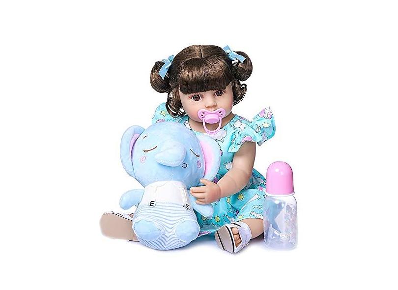 Brastoy Bebe Reborn Original Silicone Barata Boneca Realista Princesa 55CM  em Promoção é no Bondfaro