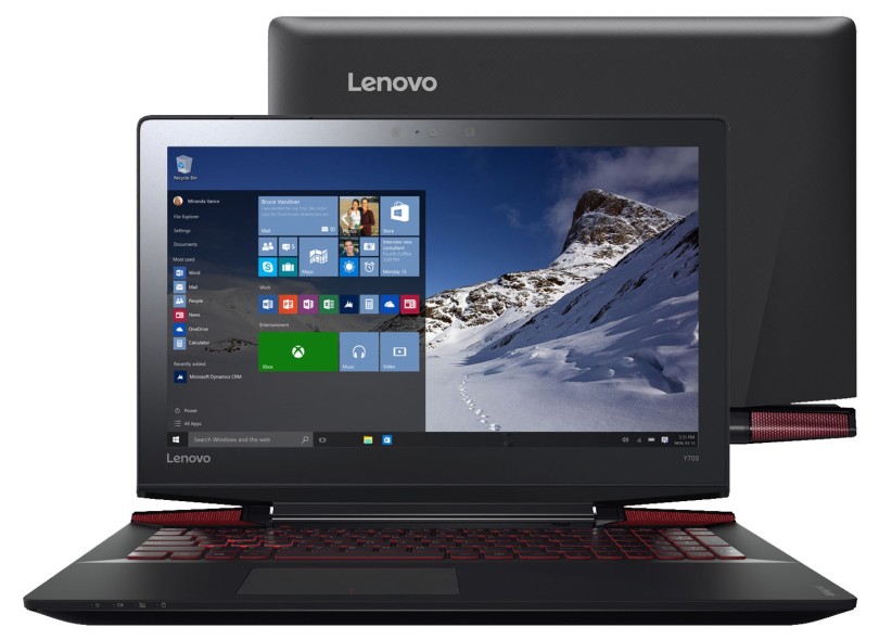 Notebook Lenovo IdeaPad Intel Core i7 6700HQ 16 GB de RAM SSD 512 GB LED 15.6 " GeForce GTX 960M Windows 10 Home Y700
