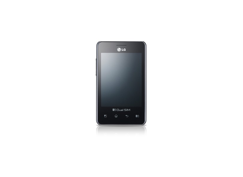 Smartphone LG Optimus L3 Dual E405 Câmera 3,2 MP Desbloqueado 2 Chips 2 GB Android 2.3 (Gingerbread) 3G Wi-Fi
