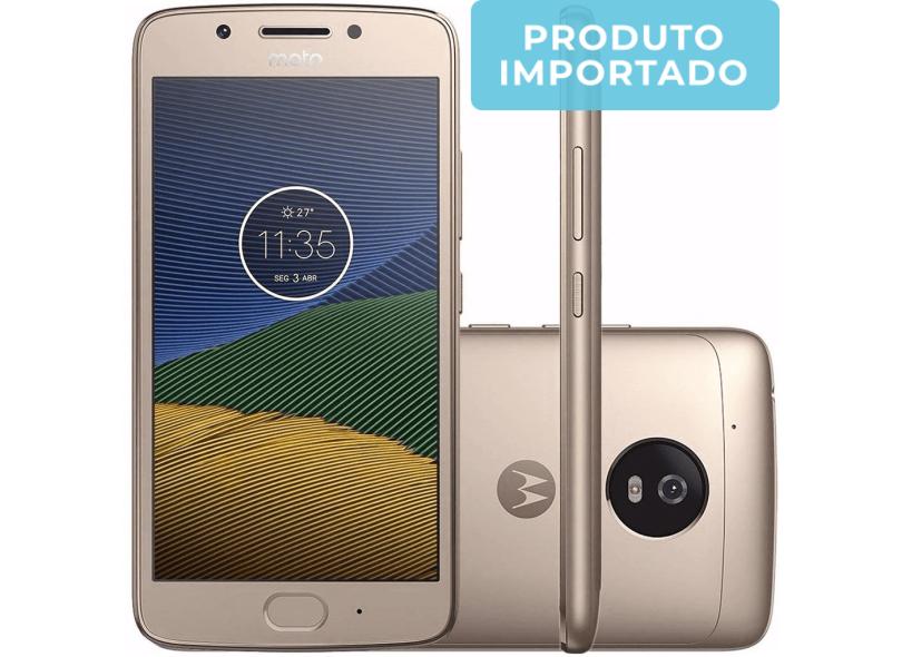 Smartphone Motorola Moto G G5 XT1677 Importado 16GB 13,0 MP 2 Chips Android 7.0 (Nougat) 3G 4G Wi-Fi