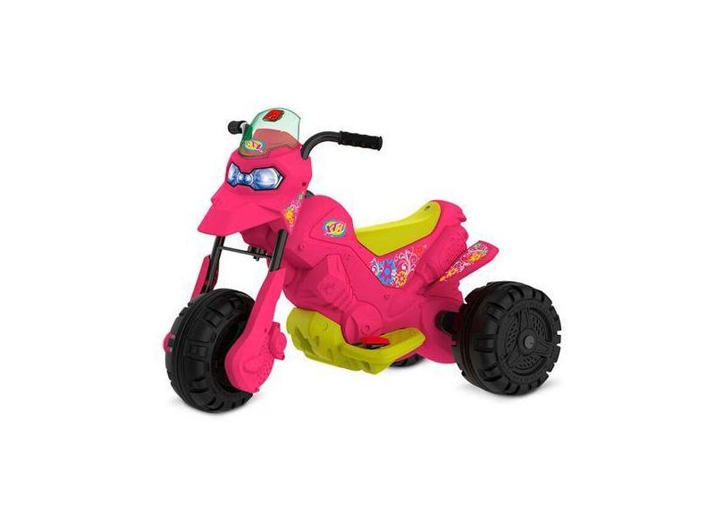 Moto Elétrica Infantil Bateria Xt3 Rosa 6V Bandeirante - Bandeirantes