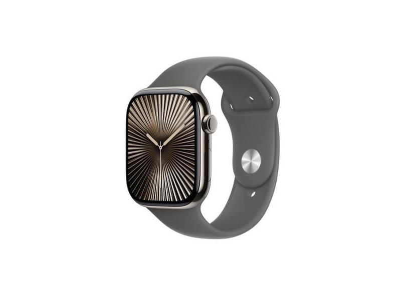 Apple Watch Series 10 GPS + Cellular Caixa Natural de Titânio 46mm Pul