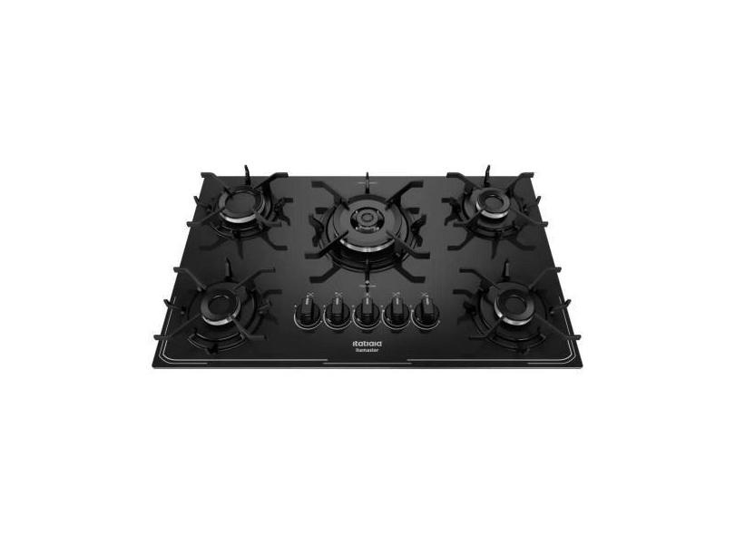 Fogão Cooktop 5 Bocas Itamaster Bivolt Itatiaia, Preto, BIVOLT