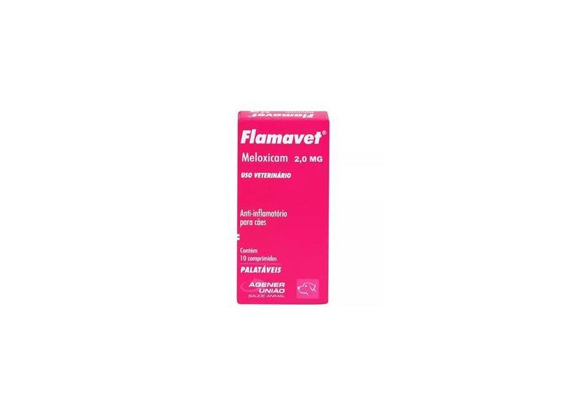 Flamavet 2 0 mg Anti inflamatório palatável para Cães à base de  