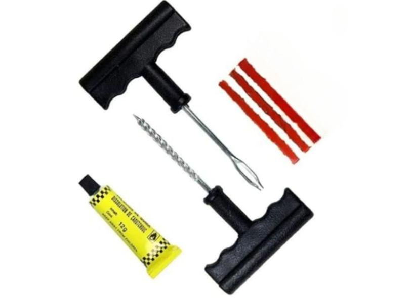 Kit Borracheiro Remendo Macarrão Conserto Pneu