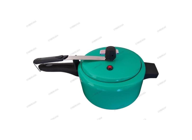 Panela De Pressão 3L Verde Turquesa Tampa Pintada Exclusiva