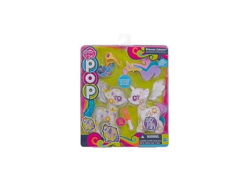 Boneca My Little Pony Princess Celestia Kit Desenhe o Ponêi Pop Hasbro