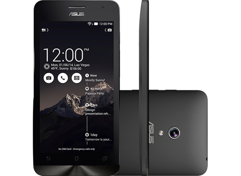Smartphone Asus ZenFone 5 A501CG 2GB RAM 1.6GHz Câmera 8,0 MP 2 Chips 8GB Android 4.3 (Jelly Bean) 3G Wi-Fi