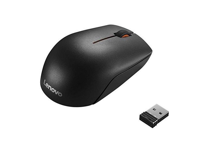 Mouse Sem Fio Lenovo 300 Compact 1000dpi Preto