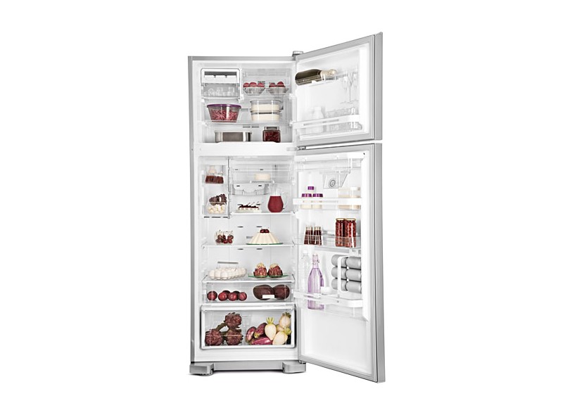 Refrigerador Electrolux Frost Free Duplex DW51X c/ Dispenser de Água e Painel Blue Touch - 441 L - Inox