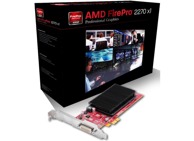 Placa de Video ATI FirePro ão possui 2270 0.5 GB DDR3 128 Bits Sapphire 31004-17-40A