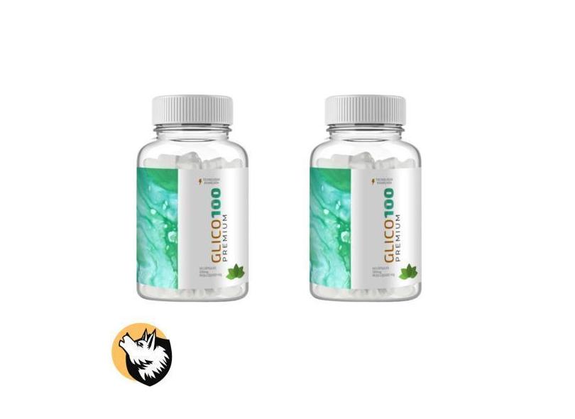 2X Glico 100 - 2 Potes 60 Cáps - Original - Linha Premium - Healthy Or ...