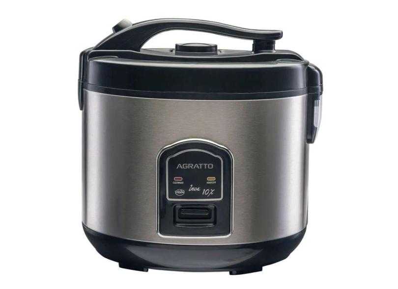 Panela de Arroz Elétrica Inox 10 Xícaras PAI10X 127V Agratto