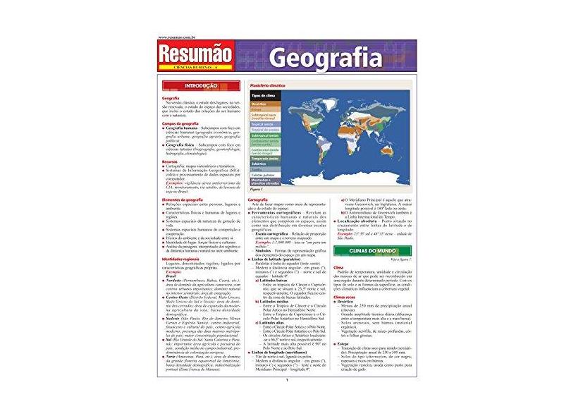 Resumão - Geografia - Bf&a - 9788577110544