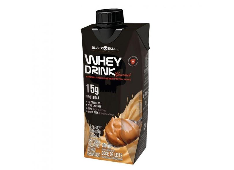 WHEY DRINK GOURMET (250ML) - SABOR: DOCE DE LEITE Black Skull 