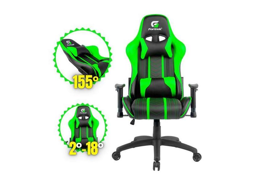 Cadeira Gamer Giratória Ergonomica Escritório Confortável Cor Preta E