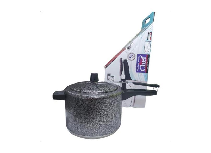Panela de Pressão Craquelada com Valvula de Segurança de Silicone Bon Chef 4,5 litros
