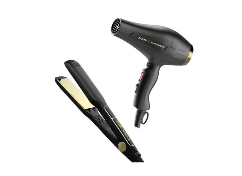 Prancha Chapinha Supreme 255º/485Fº + Secador Cabelo Supreme Lizze 260